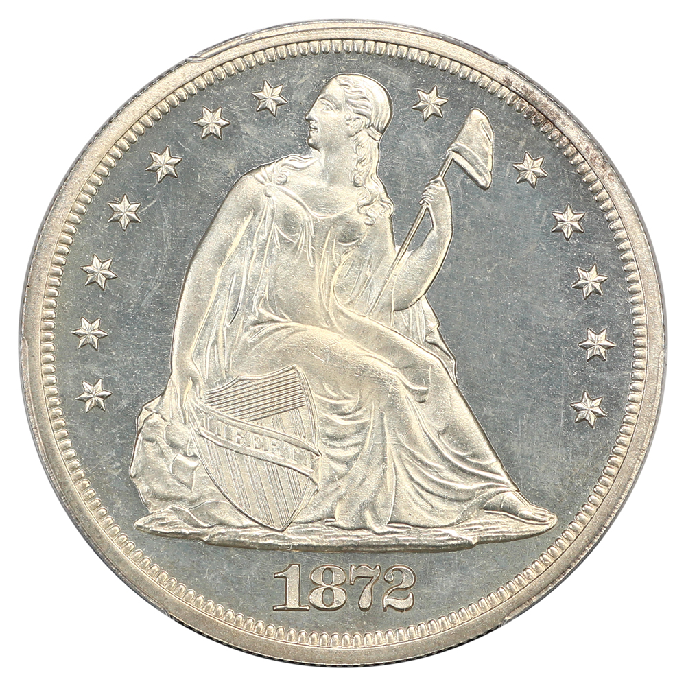 image for: 1872 $1 PCGS PR65 CAM