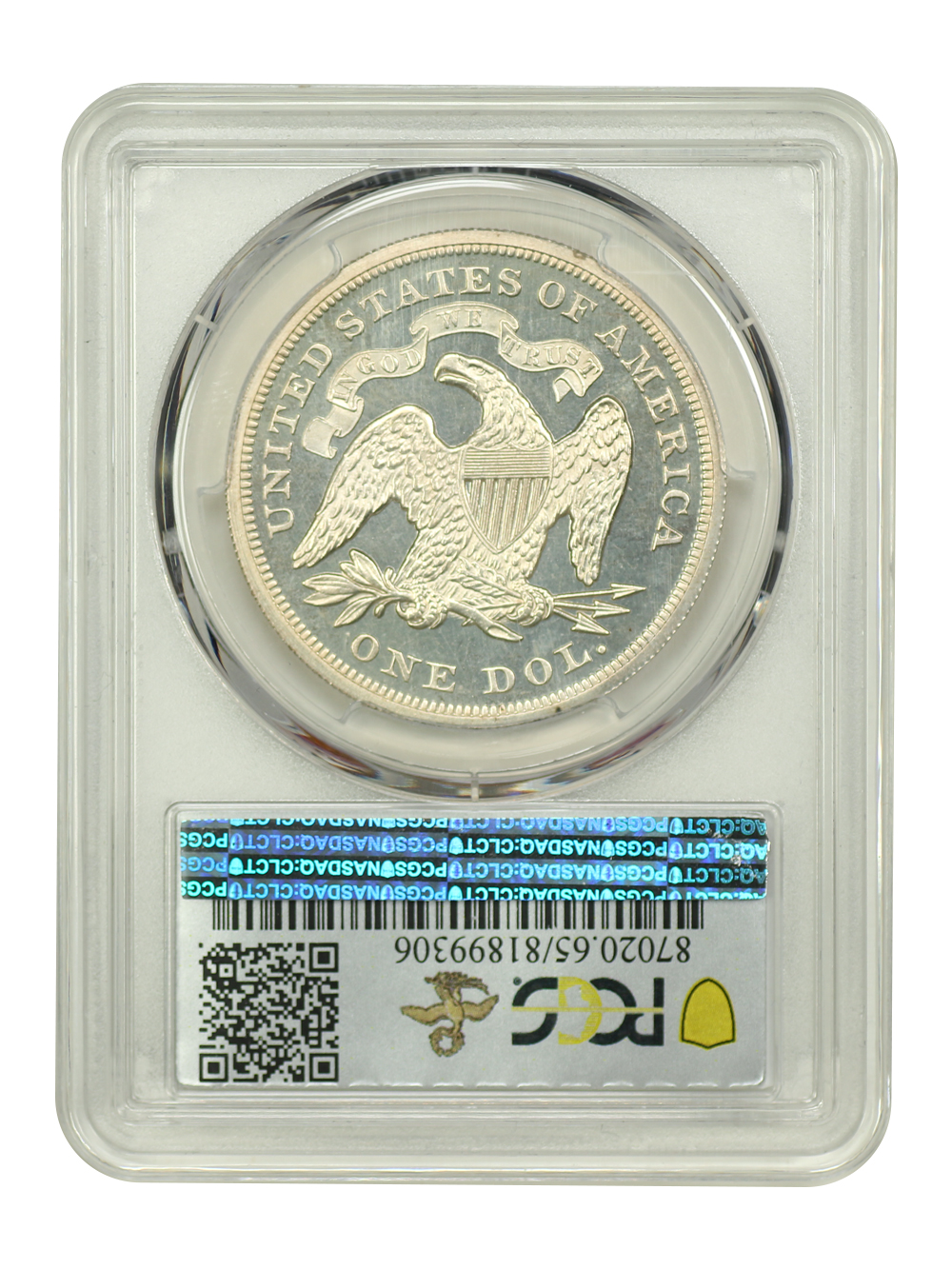 image for: 1872 $1 PCGS PR65 CAM