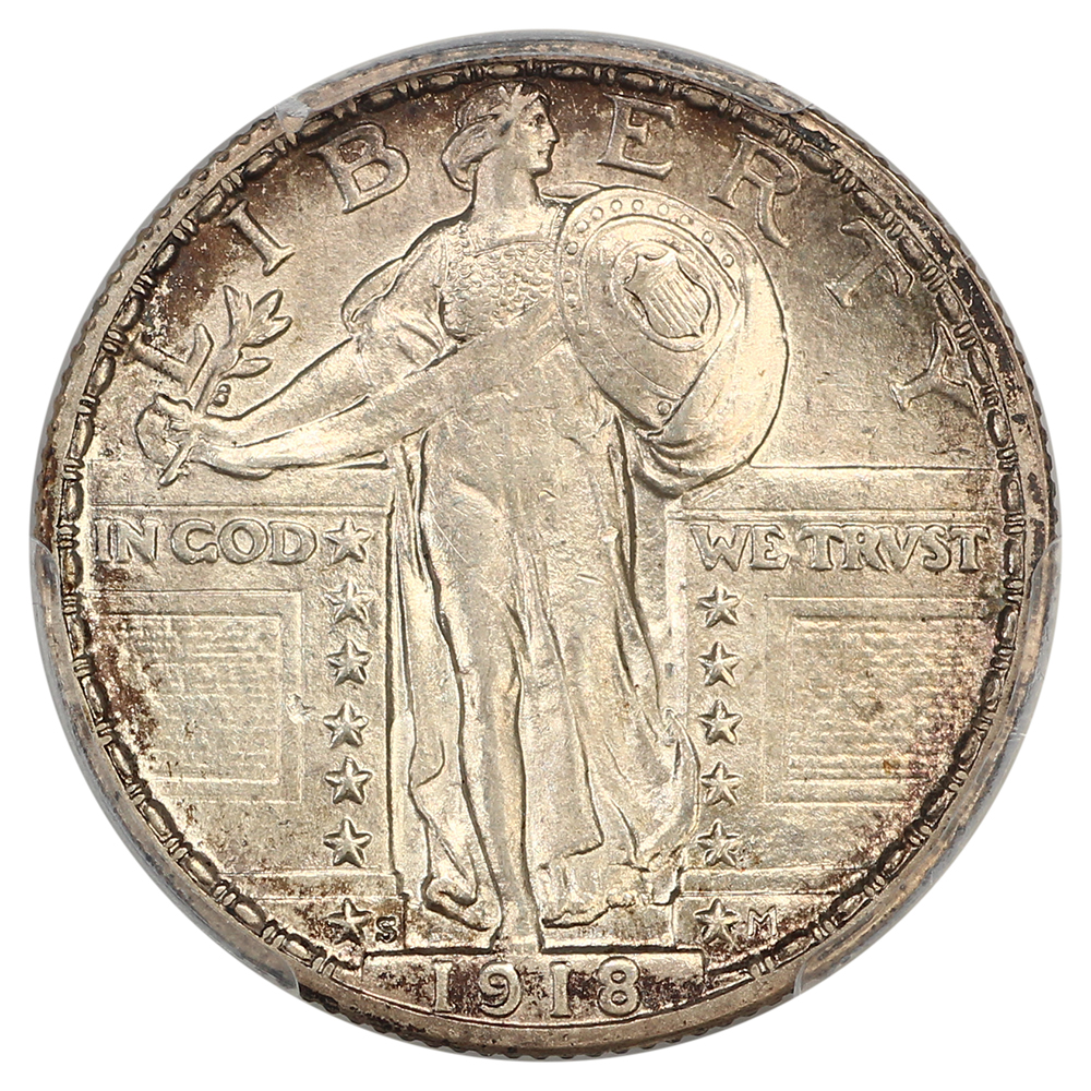 image for: 1918-S 25c PCGS MS64 FH