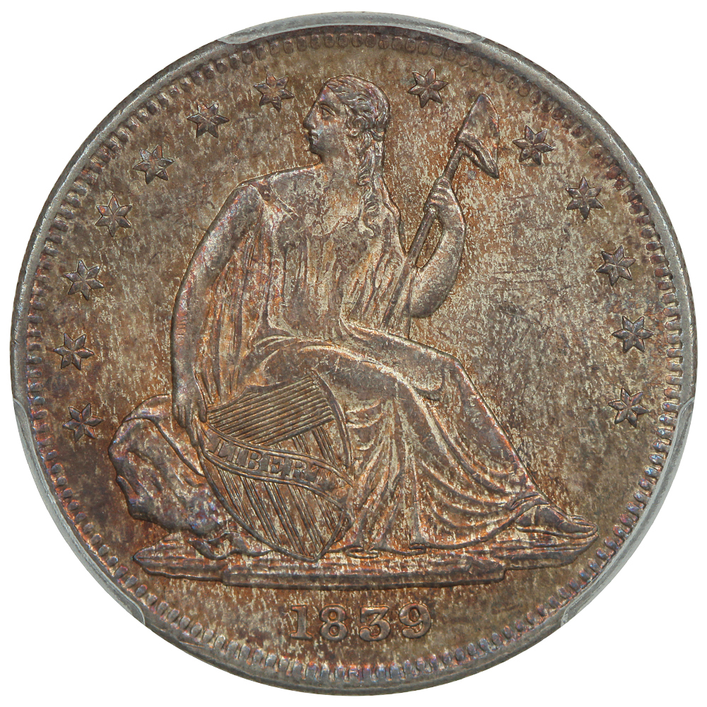 image for: 1839 No Drapery 50c PCGS MS65