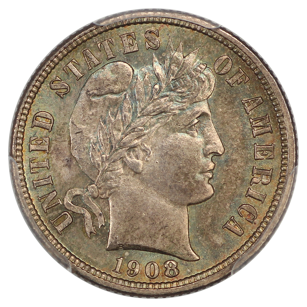 image for: 1908-S 10c PCGS MS66