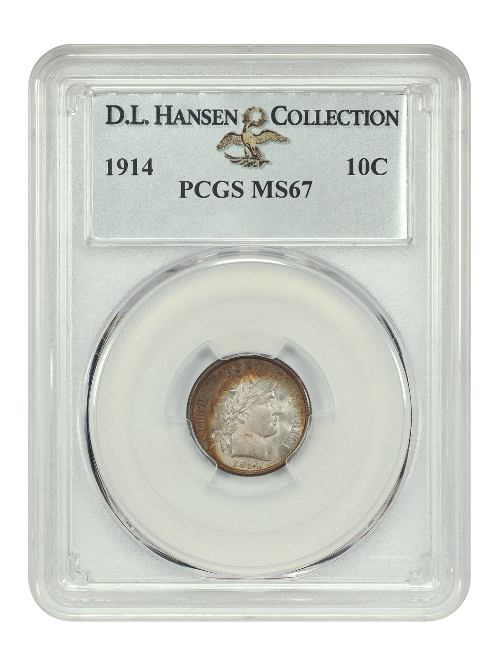 image for: 1914 10c PCGS MS67