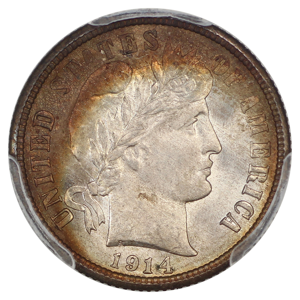 image for: 1914 10c PCGS MS67