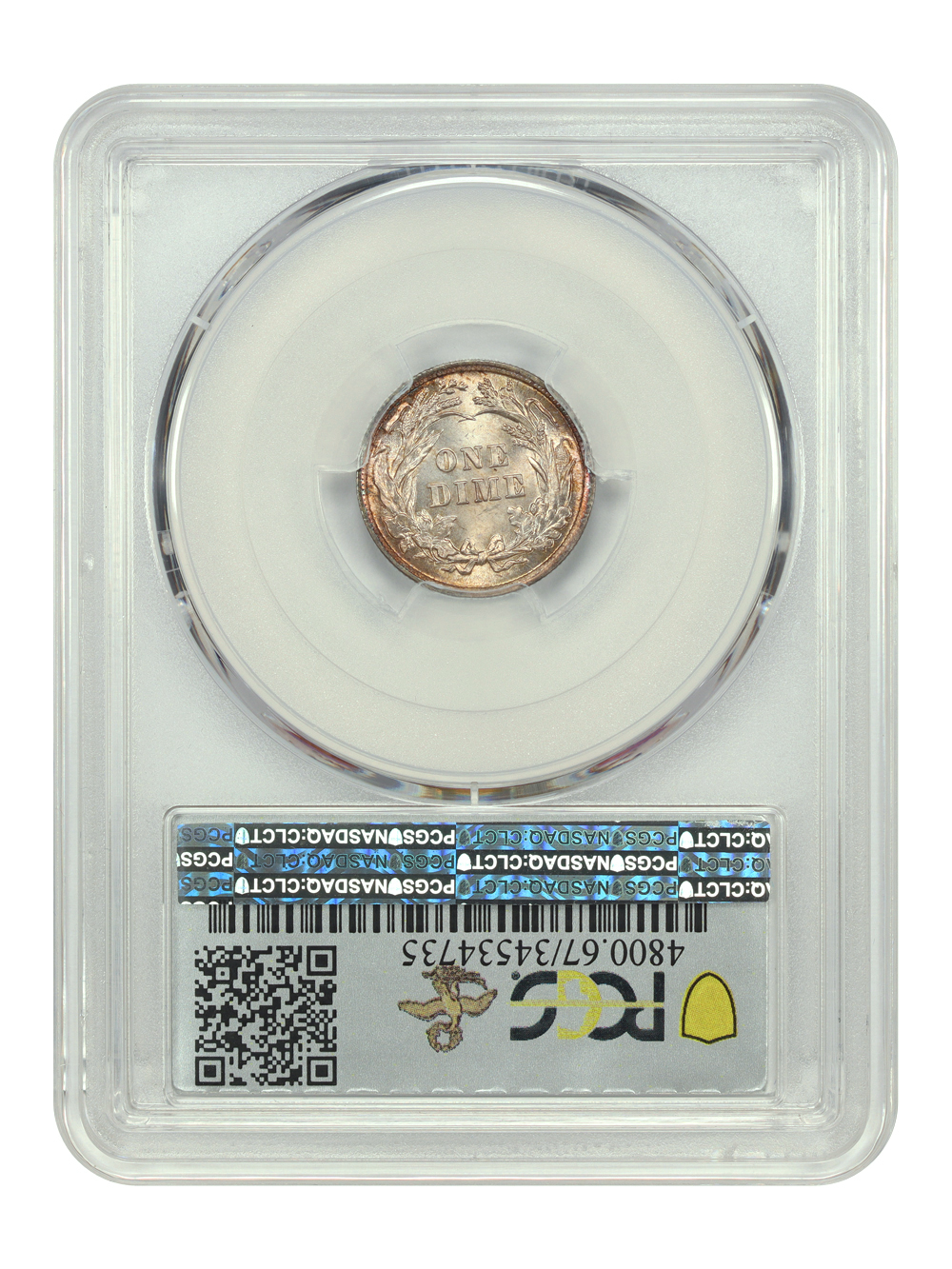 image for: 1893 10c PCGS MS67