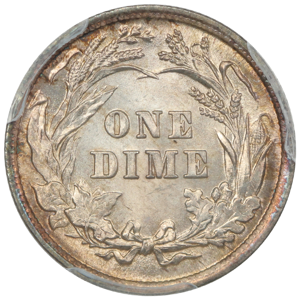 image for: 1893 10c PCGS MS67