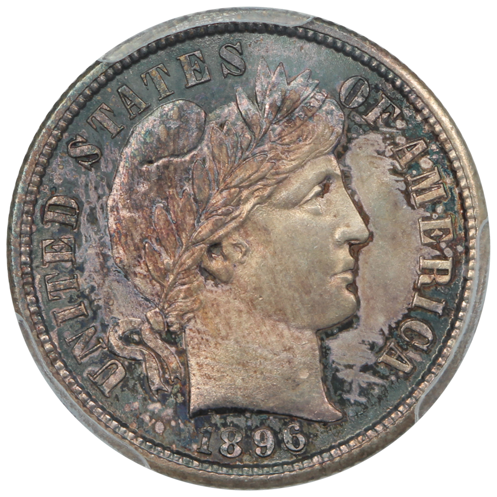 image for: 1896-S 10c PCGS MS65