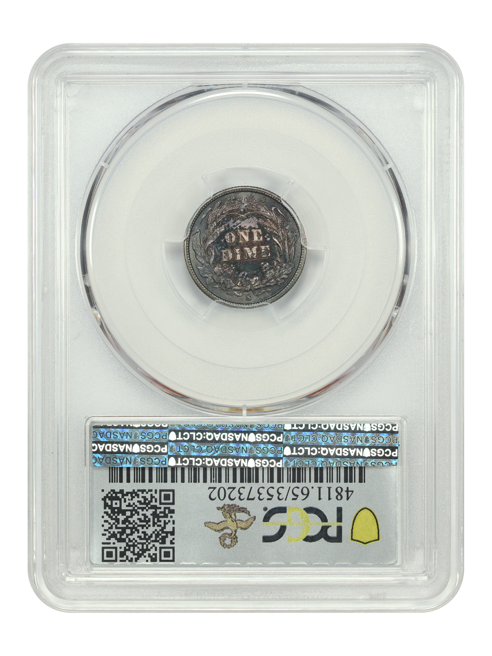image for: 1896-S 10c PCGS MS65