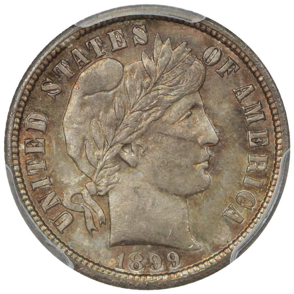 image for: 1899-O 10c PCGS MS65