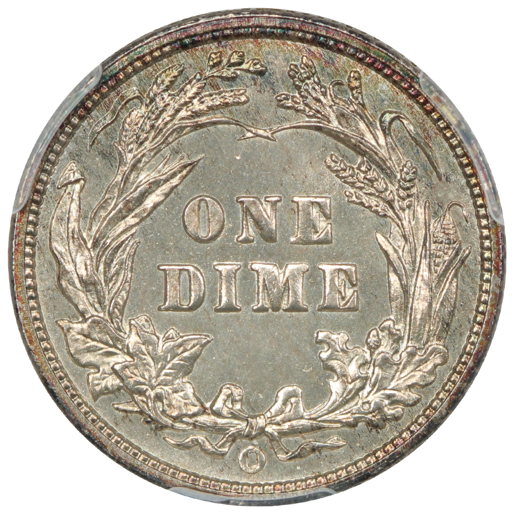 image for: 1901-O/O O/Horizontal O, FS-501 10c PCGS MS64