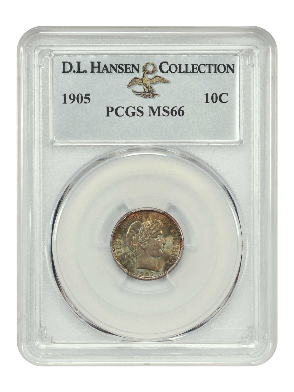 image for: 1905 10c PCGS MS66