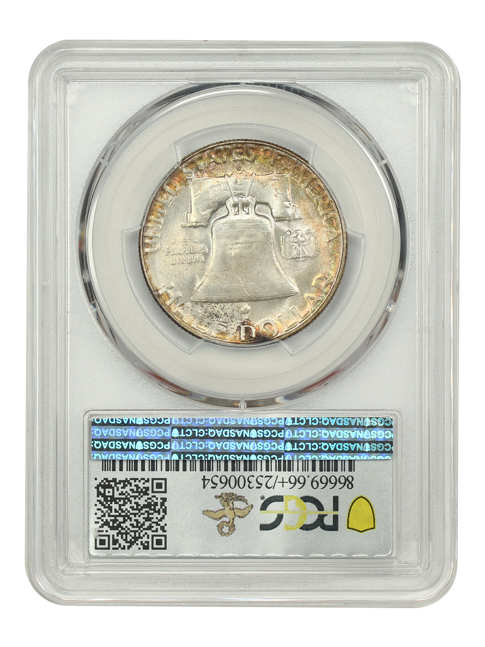thumbnail for: 1954-S 50c PCGS MS66 FBL