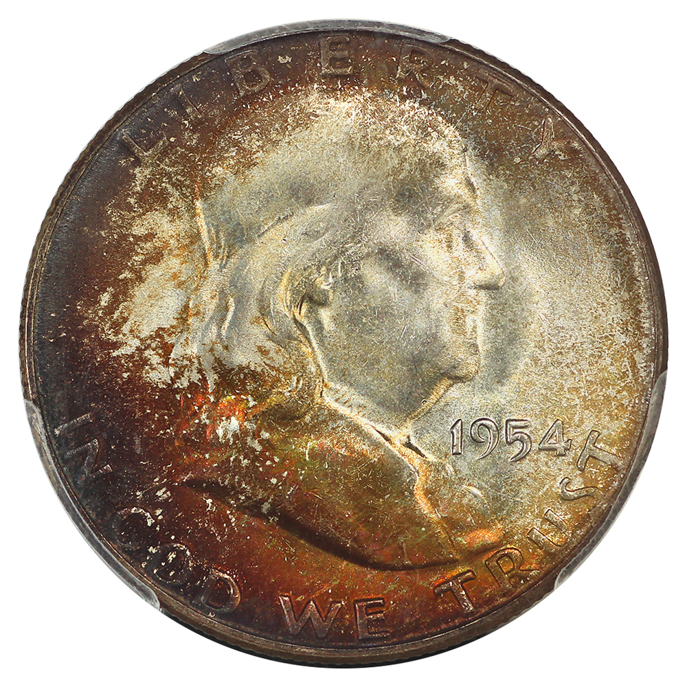 thumbnail for: 1954-S 50c PCGS MS66 FBL
