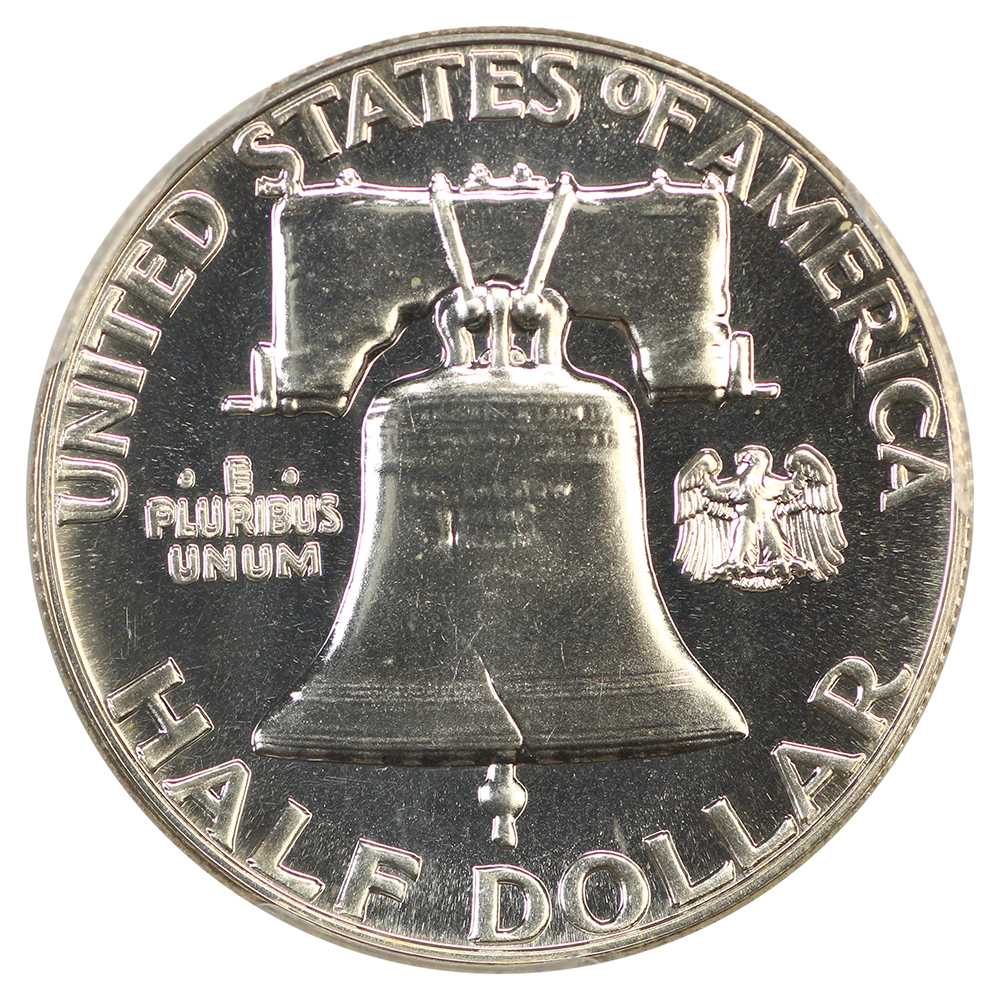 image for: 1961 Doubled Die Reverse 50c PCGS PR67