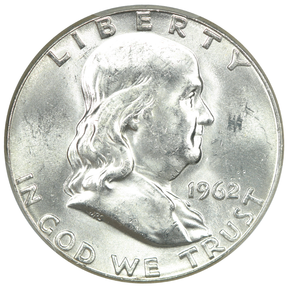 image for: 1962 Obverse Die Clash, FS-402 50c PCGS MS64