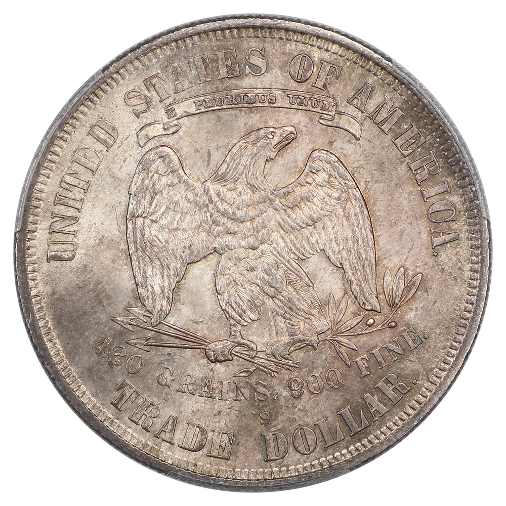 image for: 1877-S Trade$ PCGS MS65