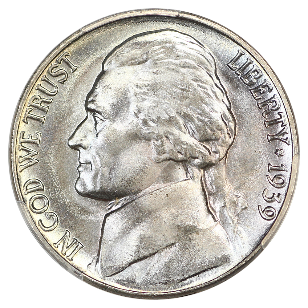 image for: 1939 Reverse of 1940 5c PCGS MS67