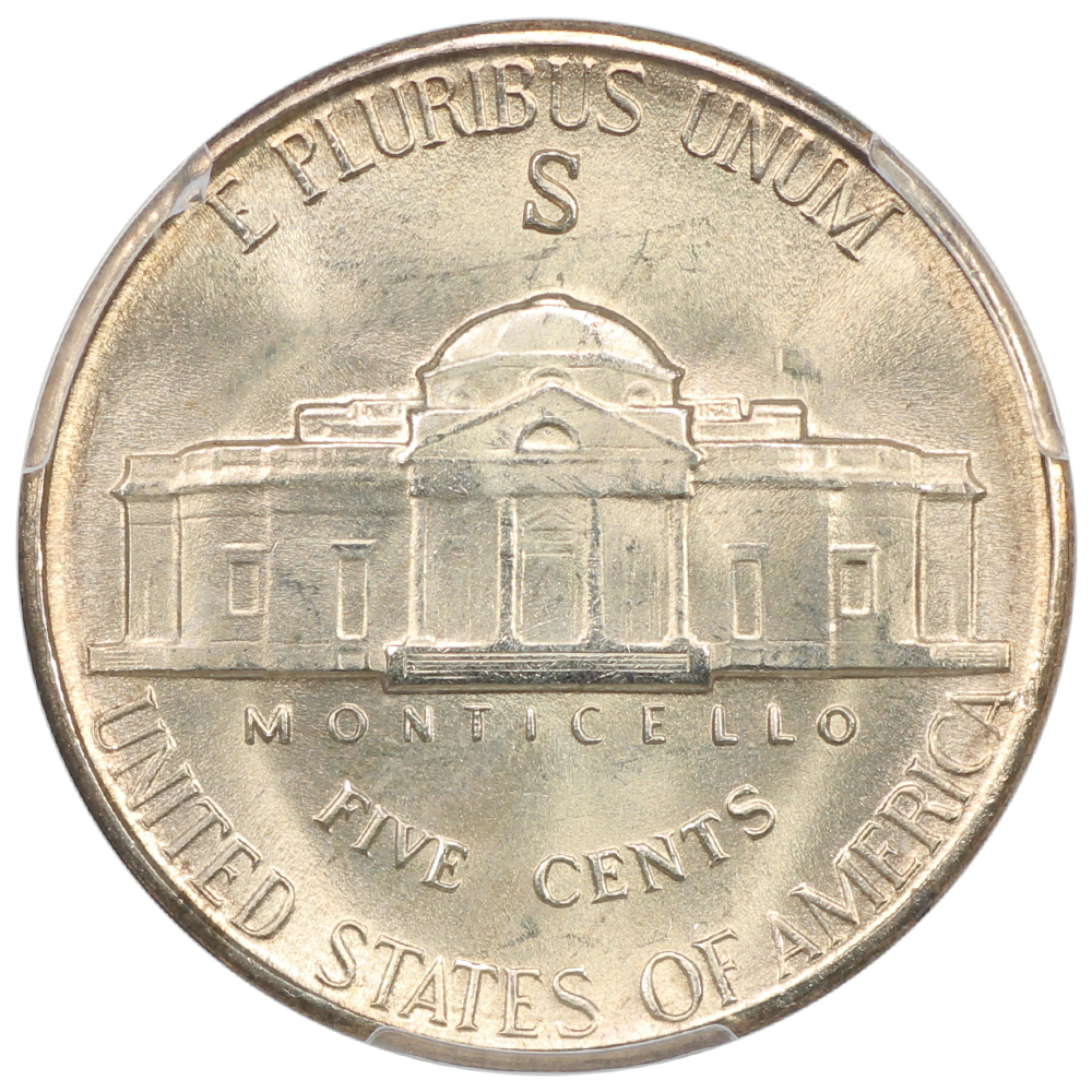 image for: 1945-S Silver 5c PCGS MS66