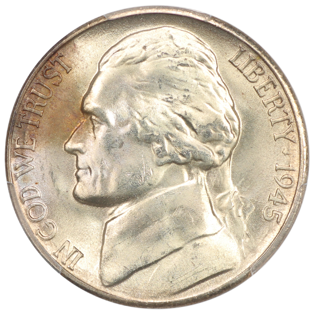 image for: 1945-S Silver 5c PCGS MS66