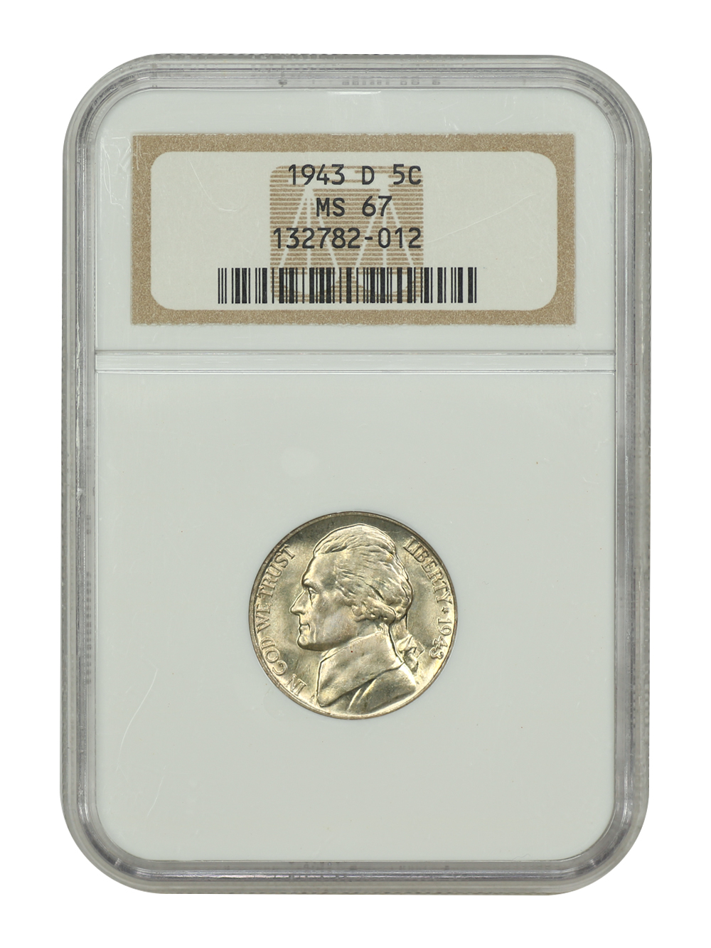 image for: 1943-D Silver 5c NGC MS67