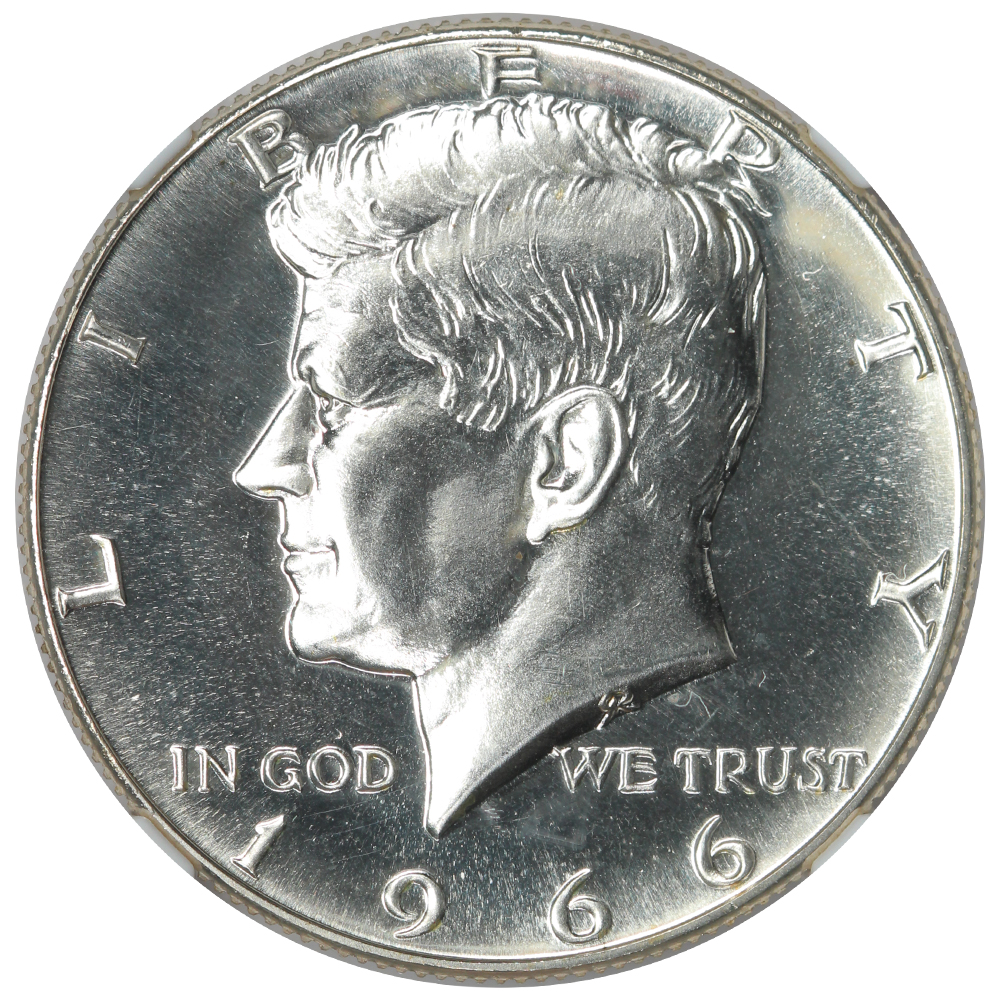 image for: 1966 Special Mint Set 50c NGC MS67