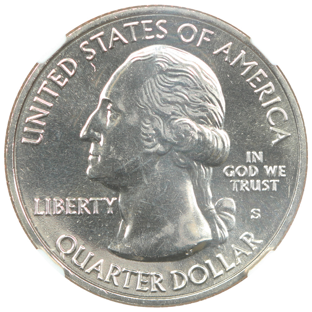 thumbnail for: 2014-S Great Sand Dunes  25c NGC MS68