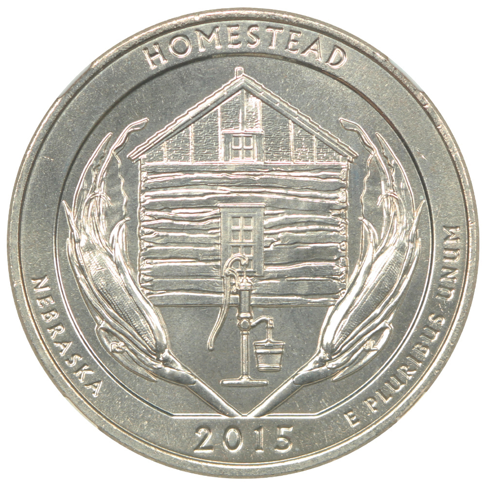 image for: 2015-S Homestead 25c NGC MS68