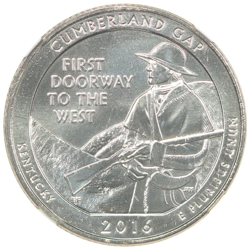 image for: 2016-P  Cumberland 25c NGC MS68