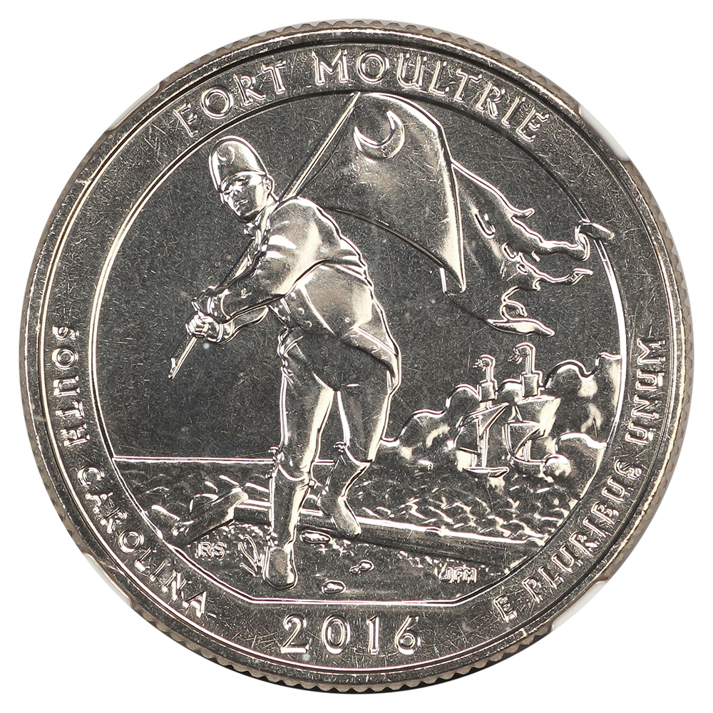 image for: 2016-S Fort Moultrie 25c NGC MS67