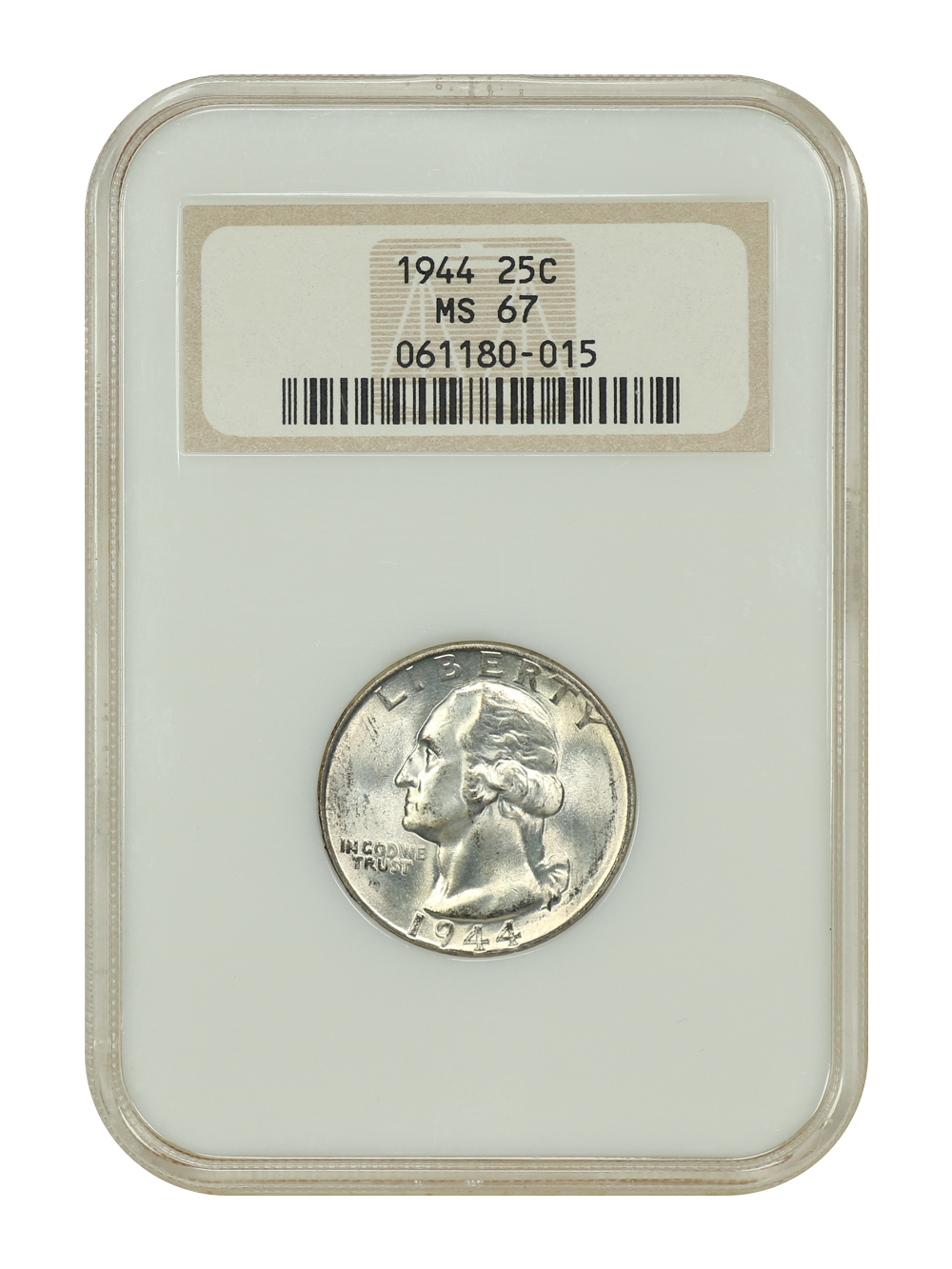 image for: 1944 25c NGC MS67