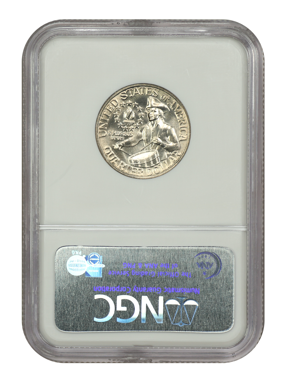 image for: 1976 Clad 25c NGC MS66