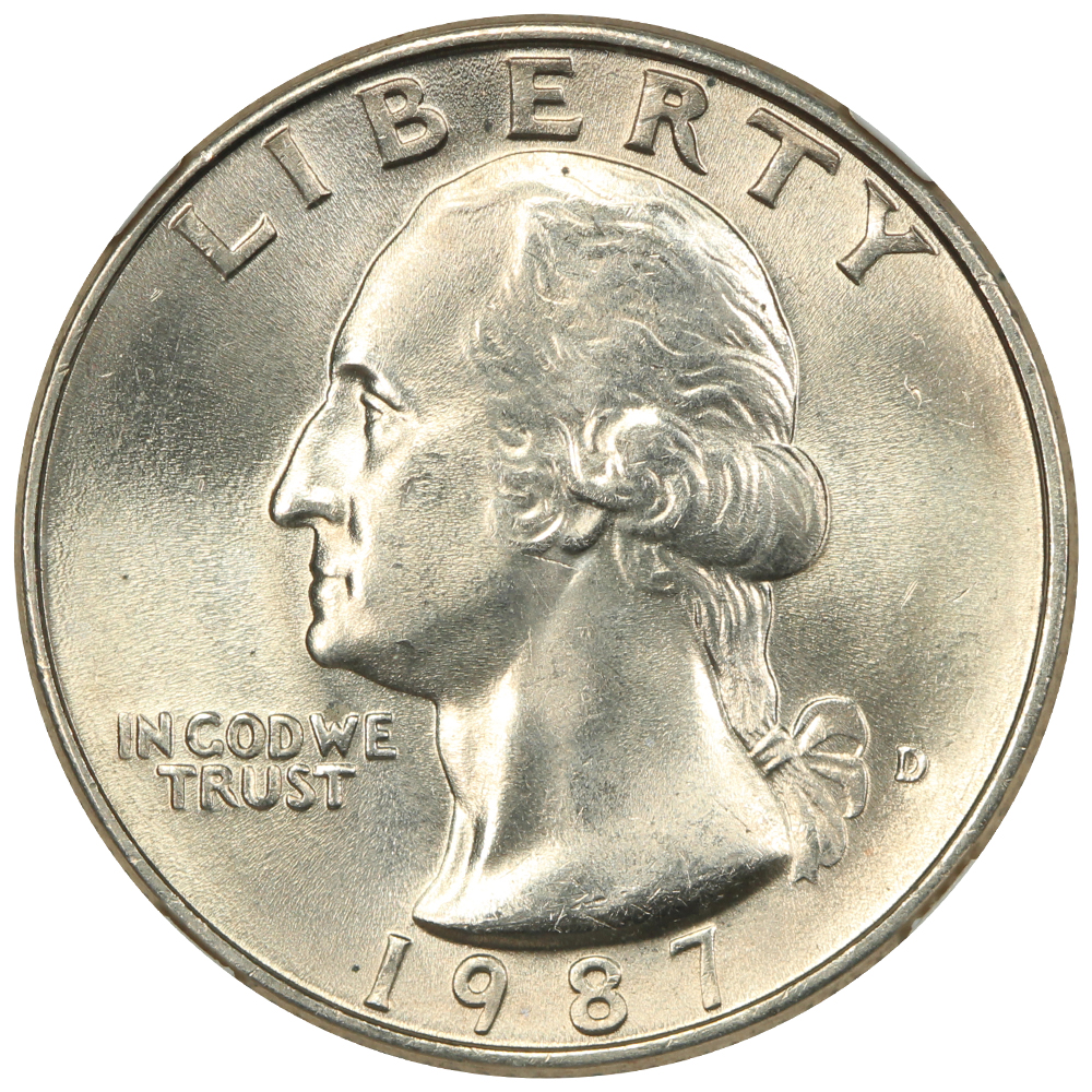image for: 1987-D 25c NGC MS67