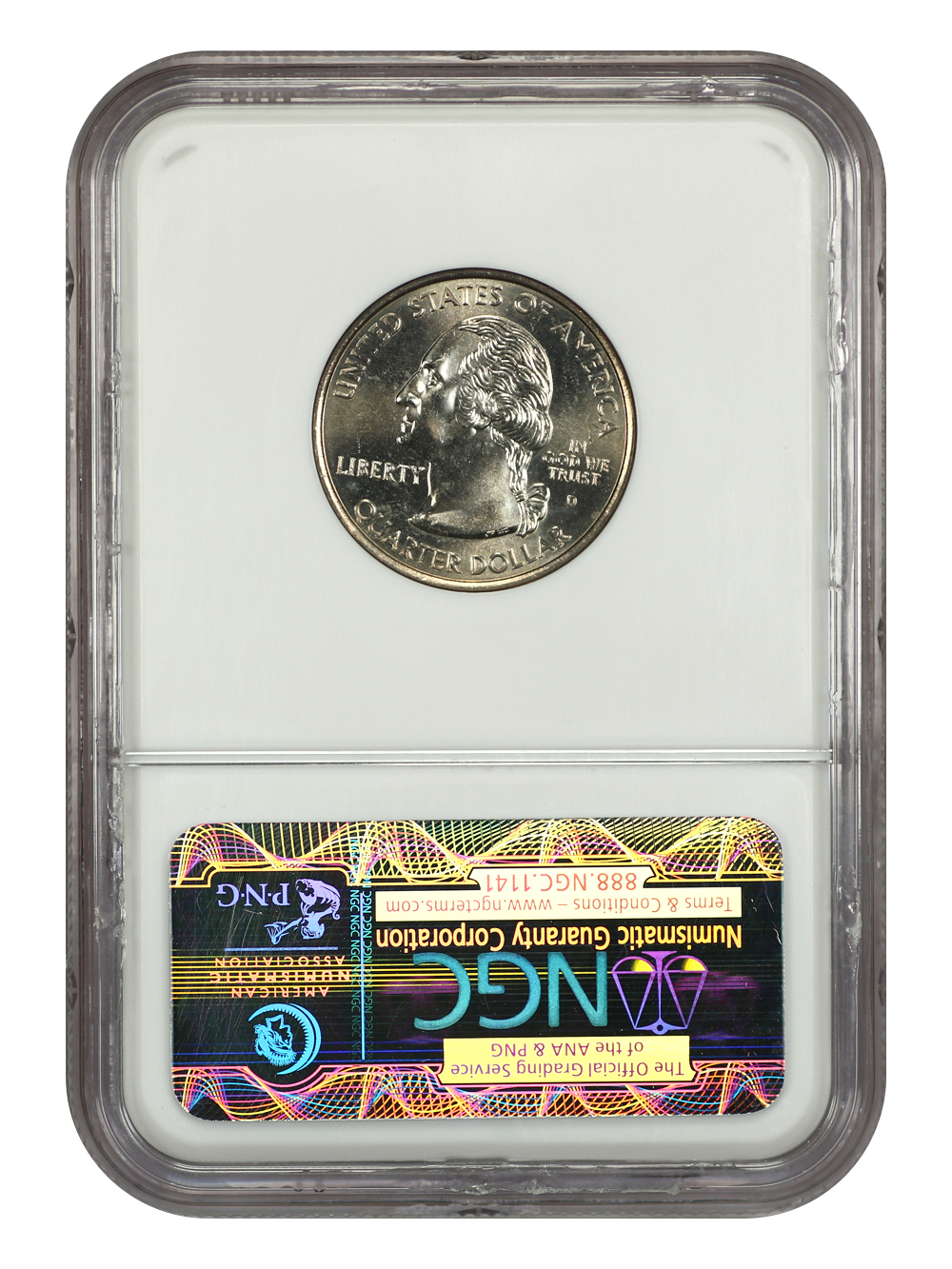 image for: 2002-D Mississippi 25c NGC MS67