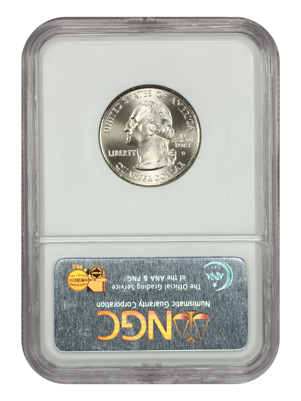 image for: 2005-D Oregon, Satin Finish 25c NGC MS69
