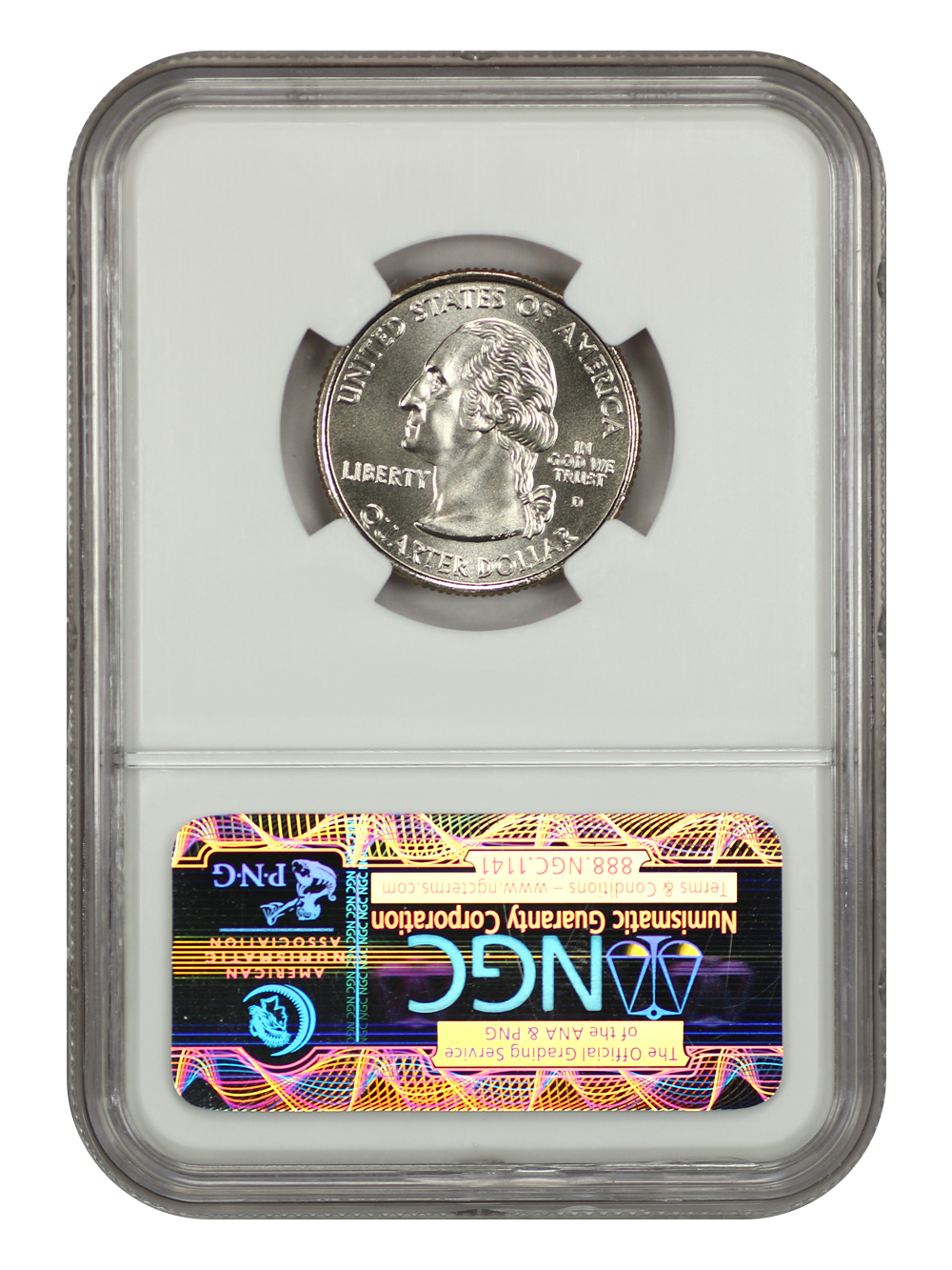 thumbnail for: 2006-D South Dakota, Satin Finish 25c NGC MS69