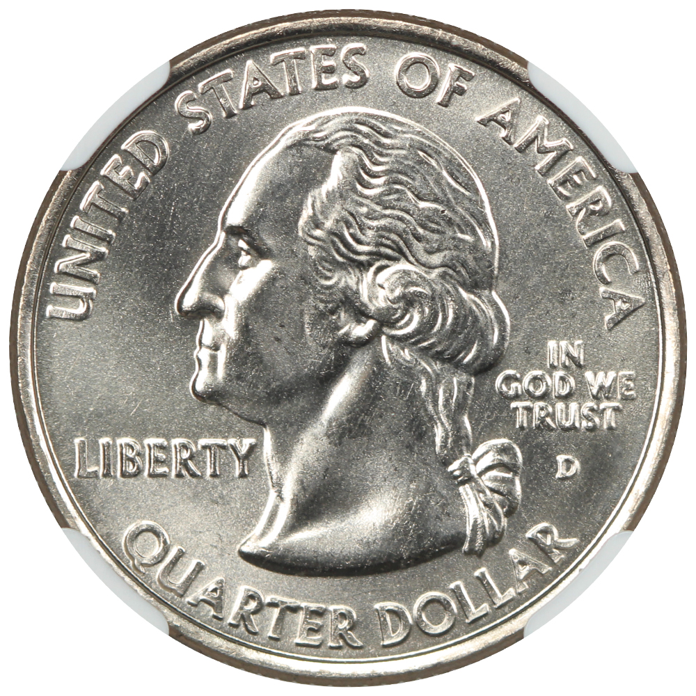 thumbnail for: 2008-D Oklahoma 25c NGC MS68