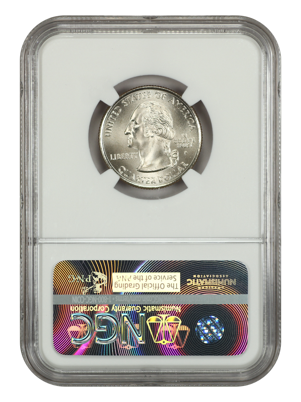 image for: 2008-P New Mexico, Satin Finish 25c NGC MS68