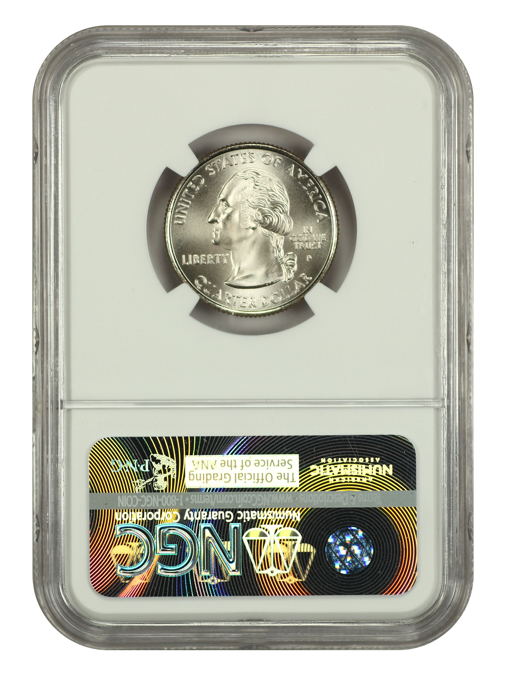 thumbnail for: 2008-P Hawaii, Satin Finish 25c NGC MS68