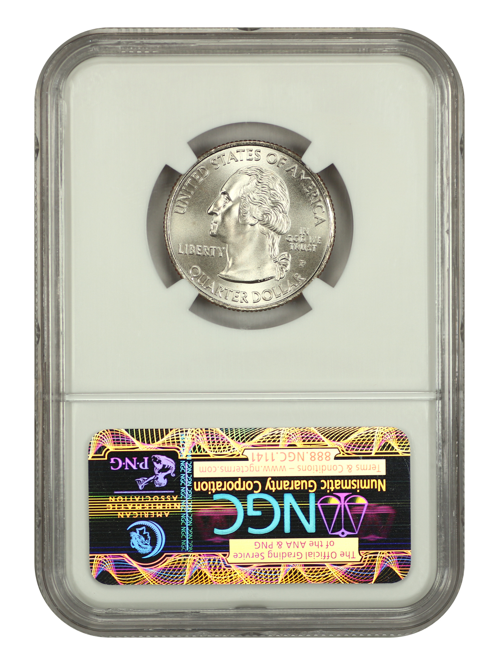 image for: 2009-P District of Columbia, Satin Finish 25c NGC MS69