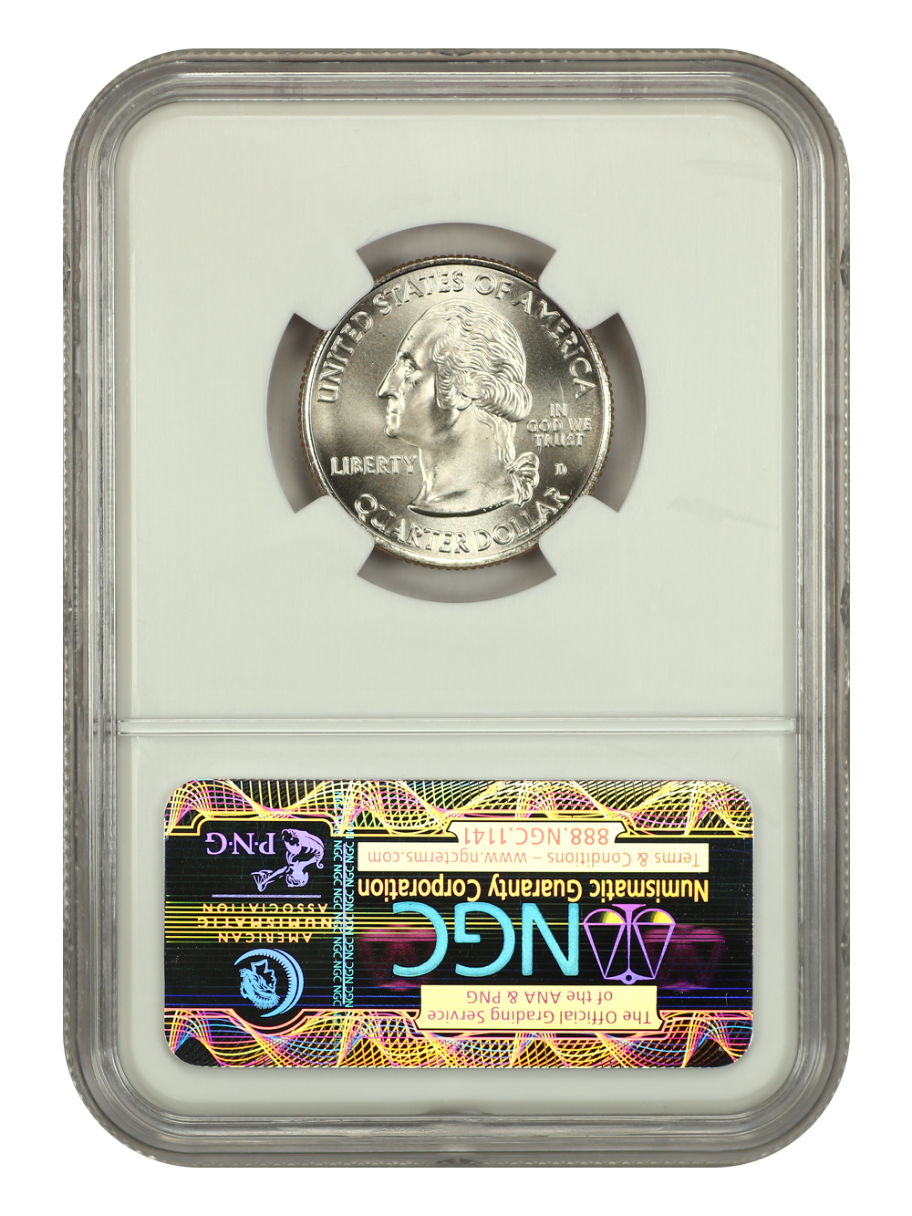 image for: 2009-D Puerto Rico, Satin Finish 25c NGC MS69