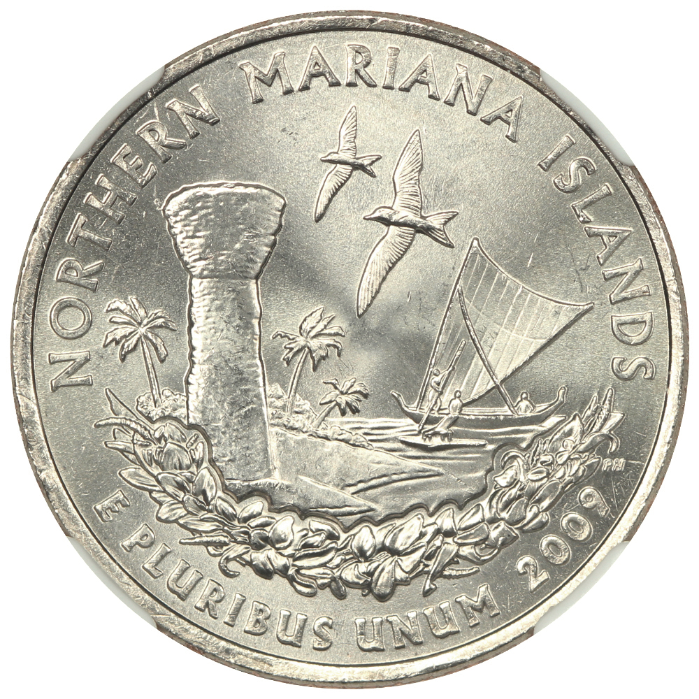 image for: 2009-P Northern Mariana Islands 25c NGC MS68