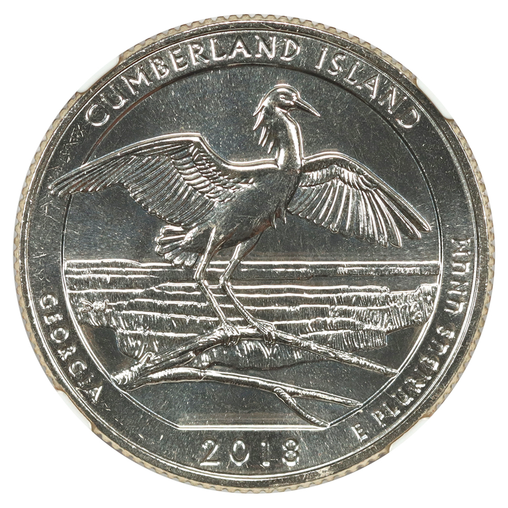 image for: 2018-D Cumberland 25c NGC MS68