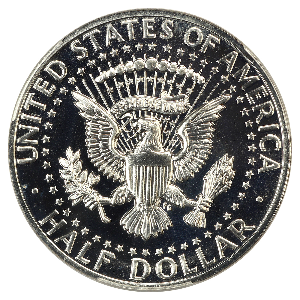 image for: 1964 Accented Hair 50c PCGS PR67