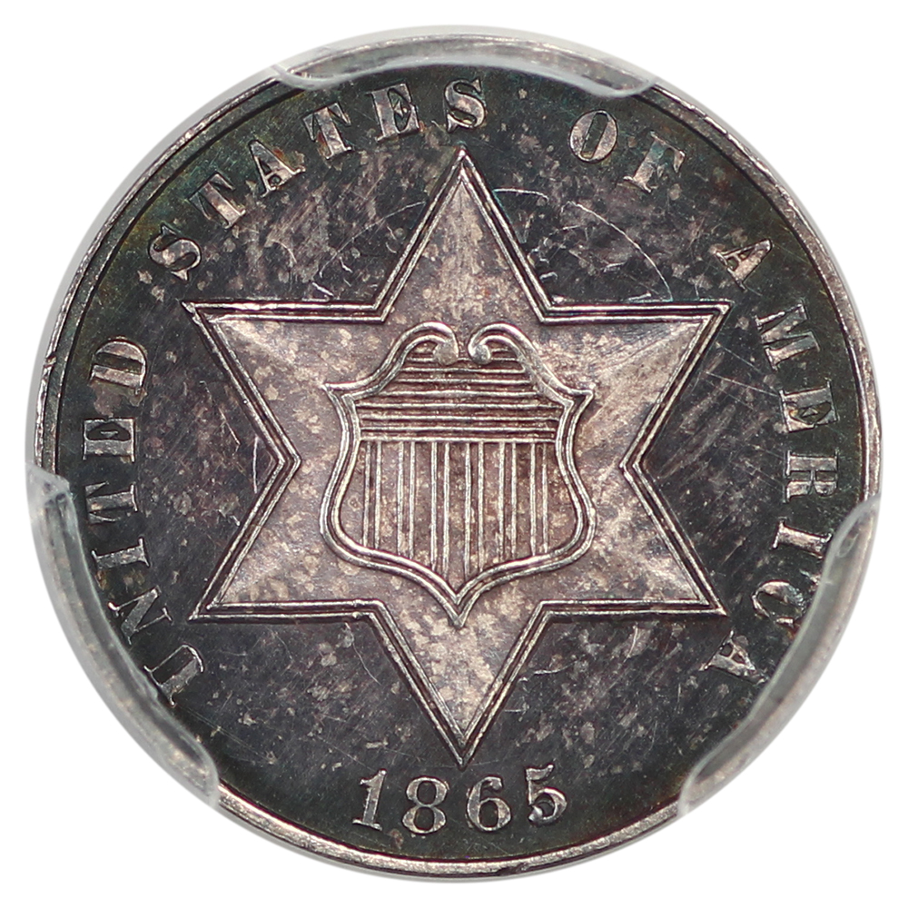 image for: 1865 3cS PCGS MS65