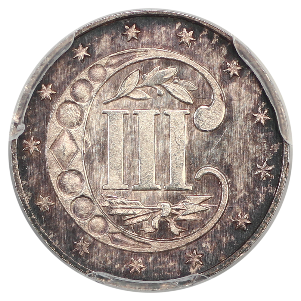 image for: 1865 3cS PCGS MS65