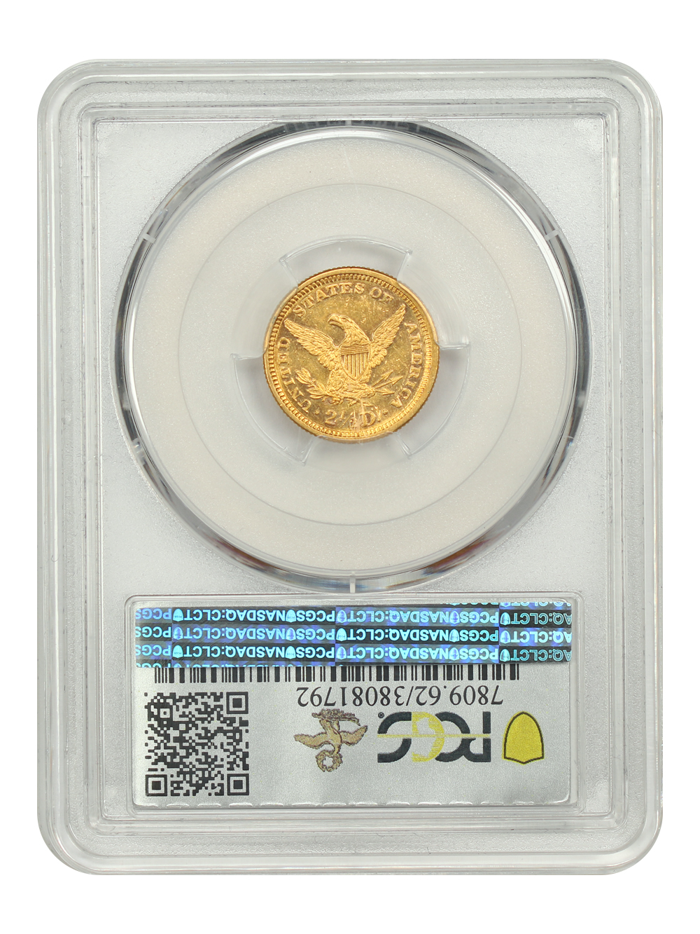 image for: 1869 $2 1/2 PCGS MS62