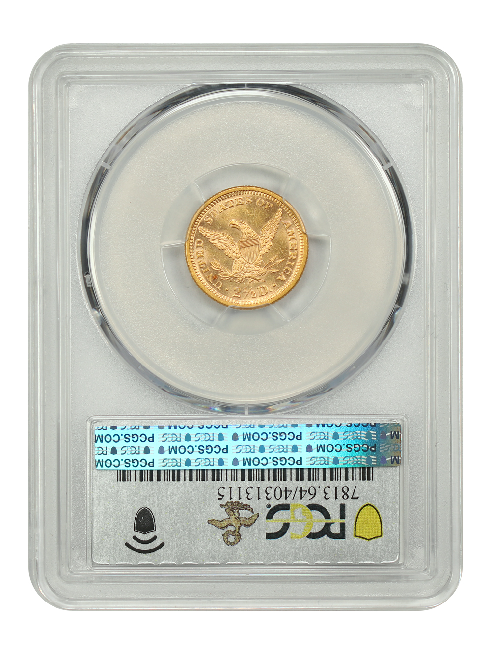 image for: 1871 $2 1/2 PCGS MS64