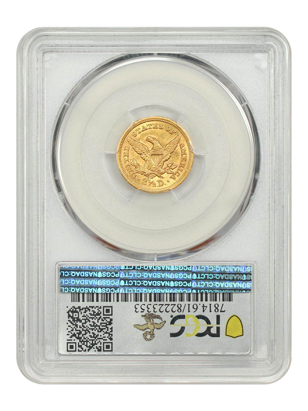 image for: 1871-S $2 1/2 PCGS MS61