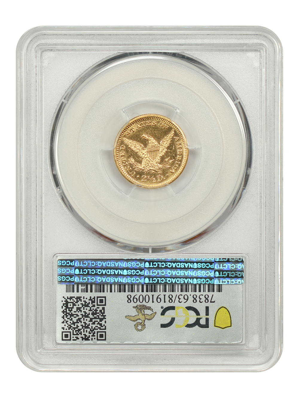 image for: 1886 $2 1/2 PCGS MS63