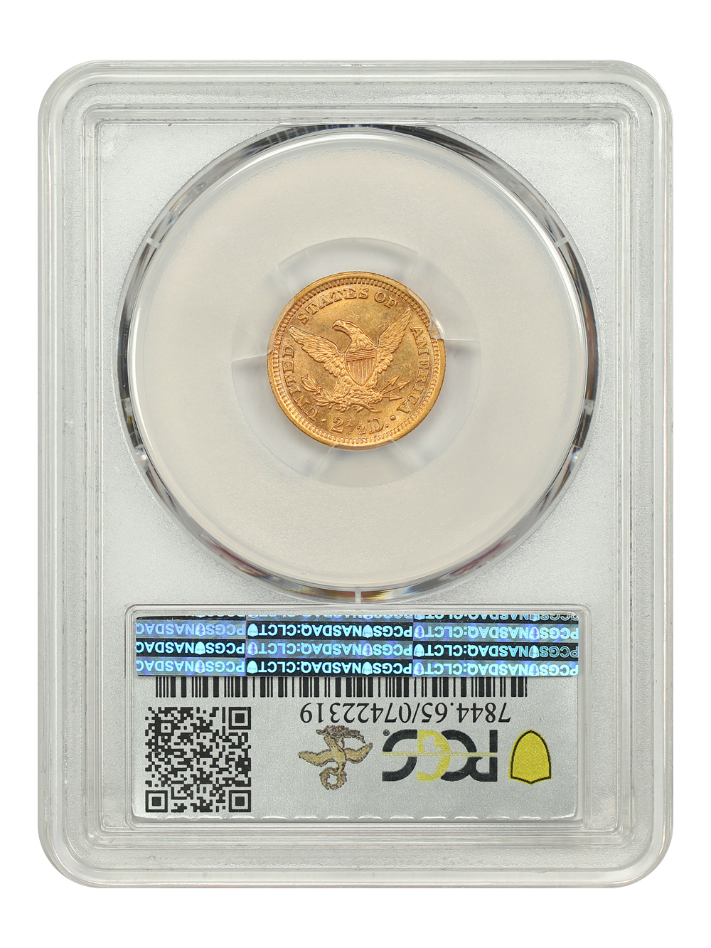 image for: 1892 $2 1/2 PCGS MS65