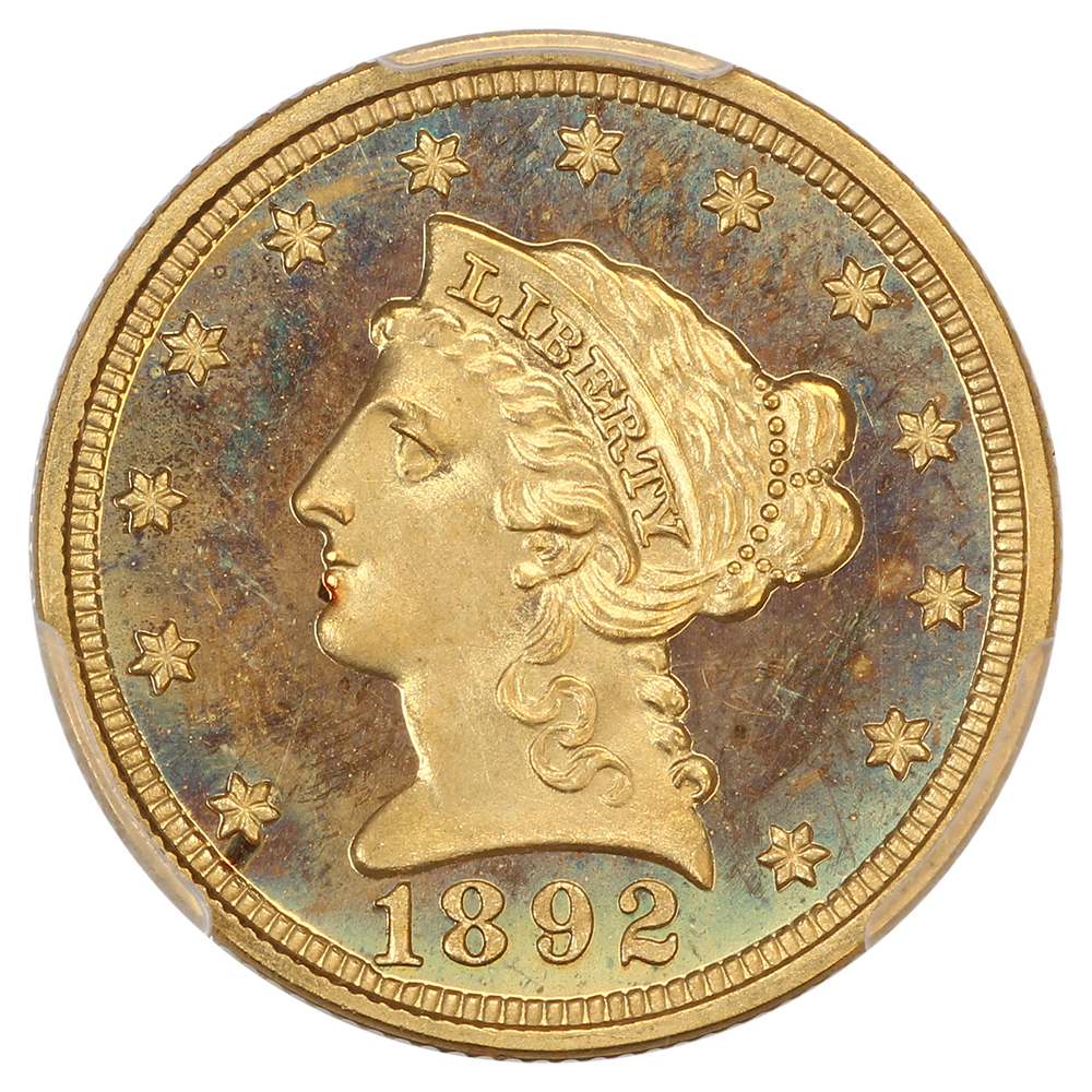 thumbnail for: 1892 $2 1/2 PCGS PR65 CAM